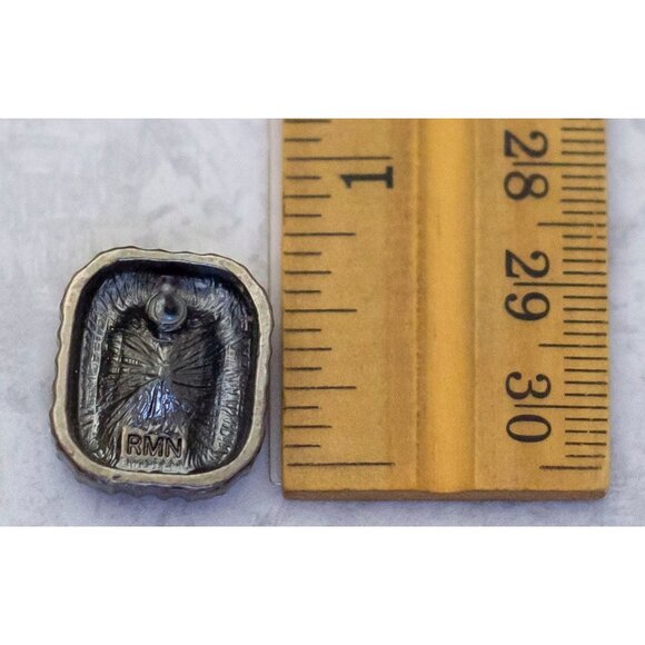 Vintage Art Deco Diamond Rhinestone Stud Earrings | CD1 - Picture 2 of 2